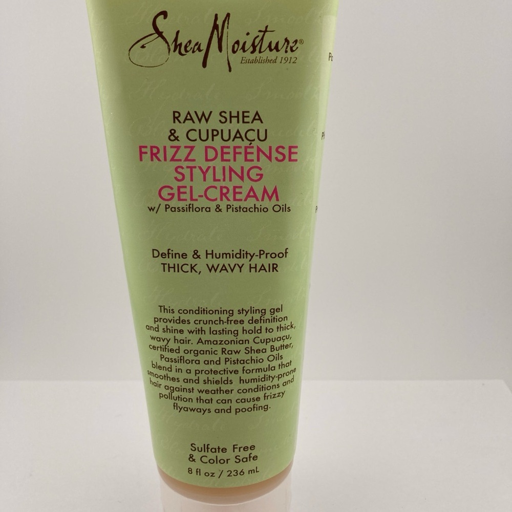 1) Shea Moisture Frizz Defense Styling Gel Cream Raw Shea Cupuacu DISCONTINUED